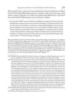 Image of the Page - 279 - in Zwischen geistiger Erneuerung und Restauration - US-amerikanische Planungen zur Entnazifizierung und demokratischen Reorientierung und die Nachkriegsrealität österreichischer Wissenschaft 1941-1955