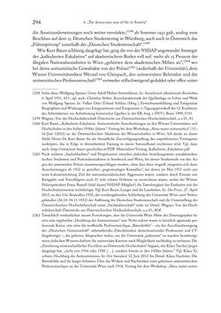 Image of the Page - 294 - in Zwischen geistiger Erneuerung und Restauration - US-amerikanische Planungen zur Entnazifizierung und demokratischen Reorientierung und die Nachkriegsrealität österreichischer Wissenschaft 1941-1955