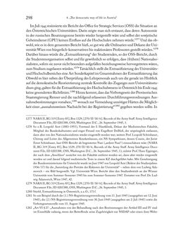 Image of the Page - 298 - in Zwischen geistiger Erneuerung und Restauration - US-amerikanische Planungen zur Entnazifizierung und demokratischen Reorientierung und die Nachkriegsrealität österreichischer Wissenschaft 1941-1955