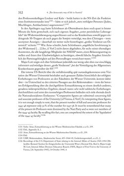 Image of the Page - 312 - in Zwischen geistiger Erneuerung und Restauration - US-amerikanische Planungen zur Entnazifizierung und demokratischen Reorientierung und die Nachkriegsrealität österreichischer Wissenschaft 1941-1955