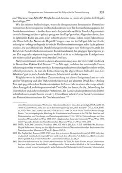 Image of the Page - 335 - in Zwischen geistiger Erneuerung und Restauration - US-amerikanische Planungen zur Entnazifizierung und demokratischen Reorientierung und die Nachkriegsrealität österreichischer Wissenschaft 1941-1955