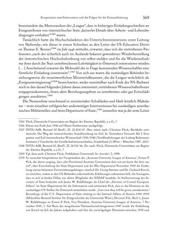 Image of the Page - 369 - in Zwischen geistiger Erneuerung und Restauration - US-amerikanische Planungen zur Entnazifizierung und demokratischen Reorientierung und die Nachkriegsrealität österreichischer Wissenschaft 1941-1955