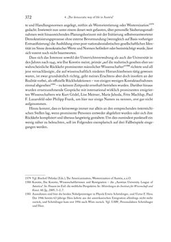 Image of the Page - 372 - in Zwischen geistiger Erneuerung und Restauration - US-amerikanische Planungen zur Entnazifizierung und demokratischen Reorientierung und die Nachkriegsrealität österreichischer Wissenschaft 1941-1955