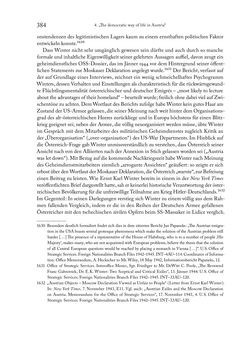 Image of the Page - 384 - in Zwischen geistiger Erneuerung und Restauration - US-amerikanische Planungen zur Entnazifizierung und demokratischen Reorientierung und die Nachkriegsrealität österreichischer Wissenschaft 1941-1955