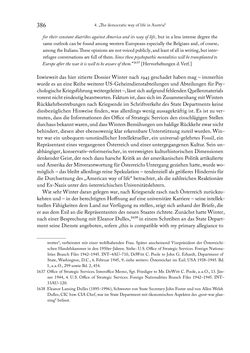 Bild der Seite - 386 - in Zwischen geistiger Erneuerung und Restauration - US-amerikanische Planungen zur Entnazifizierung und demokratischen Reorientierung und die Nachkriegsrealität österreichischer Wissenschaft 1941-1955