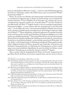 Image of the Page - 391 - in Zwischen geistiger Erneuerung und Restauration - US-amerikanische Planungen zur Entnazifizierung und demokratischen Reorientierung und die Nachkriegsrealität österreichischer Wissenschaft 1941-1955