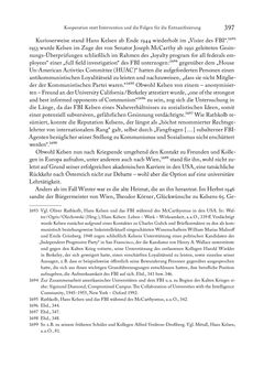 Image of the Page - 397 - in Zwischen geistiger Erneuerung und Restauration - US-amerikanische Planungen zur Entnazifizierung und demokratischen Reorientierung und die Nachkriegsrealität österreichischer Wissenschaft 1941-1955