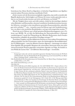 Image of the Page - 412 - in Zwischen geistiger Erneuerung und Restauration - US-amerikanische Planungen zur Entnazifizierung und demokratischen Reorientierung und die Nachkriegsrealität österreichischer Wissenschaft 1941-1955