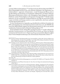 Image of the Page - 428 - in Zwischen geistiger Erneuerung und Restauration - US-amerikanische Planungen zur Entnazifizierung und demokratischen Reorientierung und die Nachkriegsrealität österreichischer Wissenschaft 1941-1955
