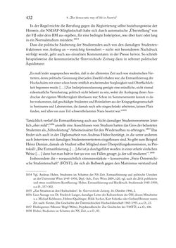 Image of the Page - 432 - in Zwischen geistiger Erneuerung und Restauration - US-amerikanische Planungen zur Entnazifizierung und demokratischen Reorientierung und die Nachkriegsrealität österreichischer Wissenschaft 1941-1955