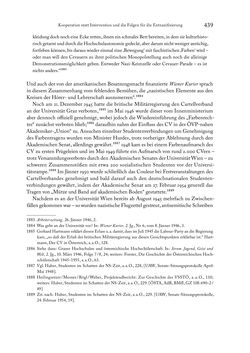 Image of the Page - 439 - in Zwischen geistiger Erneuerung und Restauration - US-amerikanische Planungen zur Entnazifizierung und demokratischen Reorientierung und die Nachkriegsrealität österreichischer Wissenschaft 1941-1955