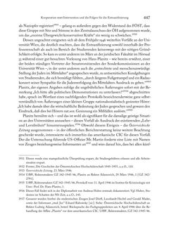 Image of the Page - 447 - in Zwischen geistiger Erneuerung und Restauration - US-amerikanische Planungen zur Entnazifizierung und demokratischen Reorientierung und die Nachkriegsrealität österreichischer Wissenschaft 1941-1955