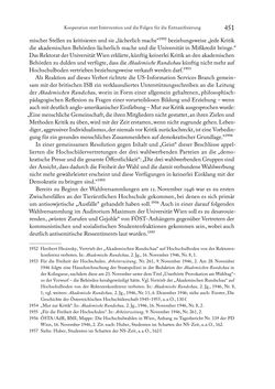 Image of the Page - 451 - in Zwischen geistiger Erneuerung und Restauration - US-amerikanische Planungen zur Entnazifizierung und demokratischen Reorientierung und die Nachkriegsrealität österreichischer Wissenschaft 1941-1955