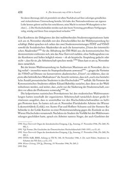 Image of the Page - 458 - in Zwischen geistiger Erneuerung und Restauration - US-amerikanische Planungen zur Entnazifizierung und demokratischen Reorientierung und die Nachkriegsrealität österreichischer Wissenschaft 1941-1955