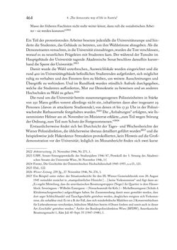 Image of the Page - 464 - in Zwischen geistiger Erneuerung und Restauration - US-amerikanische Planungen zur Entnazifizierung und demokratischen Reorientierung und die Nachkriegsrealität österreichischer Wissenschaft 1941-1955