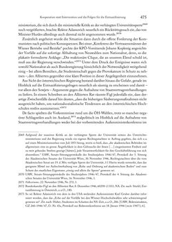 Bild der Seite - 475 - in Zwischen geistiger Erneuerung und Restauration - US-amerikanische Planungen zur Entnazifizierung und demokratischen Reorientierung und die Nachkriegsrealität österreichischer Wissenschaft 1941-1955