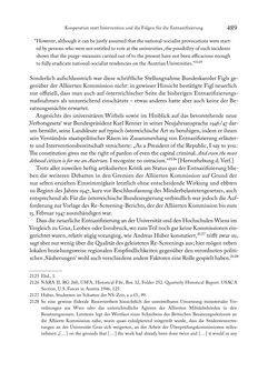 Bild der Seite - 489 - in Zwischen geistiger Erneuerung und Restauration - US-amerikanische Planungen zur Entnazifizierung und demokratischen Reorientierung und die Nachkriegsrealität österreichischer Wissenschaft 1941-1955