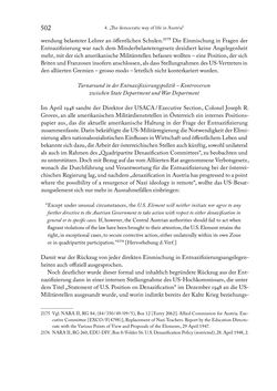 Image of the Page - 502 - in Zwischen geistiger Erneuerung und Restauration - US-amerikanische Planungen zur Entnazifizierung und demokratischen Reorientierung und die Nachkriegsrealität österreichischer Wissenschaft 1941-1955