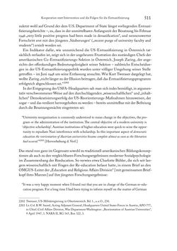 Image of the Page - 511 - in Zwischen geistiger Erneuerung und Restauration - US-amerikanische Planungen zur Entnazifizierung und demokratischen Reorientierung und die Nachkriegsrealität österreichischer Wissenschaft 1941-1955