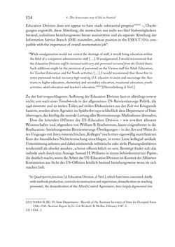 Image of the Page - 514 - in Zwischen geistiger Erneuerung und Restauration - US-amerikanische Planungen zur Entnazifizierung und demokratischen Reorientierung und die Nachkriegsrealität österreichischer Wissenschaft 1941-1955