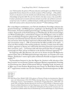 Image of the Page - 523 - in Zwischen geistiger Erneuerung und Restauration - US-amerikanische Planungen zur Entnazifizierung und demokratischen Reorientierung und die Nachkriegsrealität österreichischer Wissenschaft 1941-1955