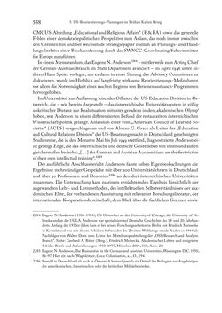 Image of the Page - 538 - in Zwischen geistiger Erneuerung und Restauration - US-amerikanische Planungen zur Entnazifizierung und demokratischen Reorientierung und die Nachkriegsrealität österreichischer Wissenschaft 1941-1955