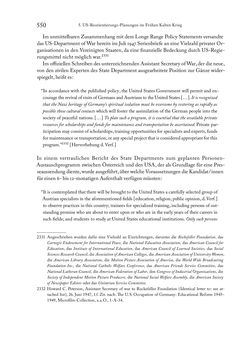 Image of the Page - 550 - in Zwischen geistiger Erneuerung und Restauration - US-amerikanische Planungen zur Entnazifizierung und demokratischen Reorientierung und die Nachkriegsrealität österreichischer Wissenschaft 1941-1955