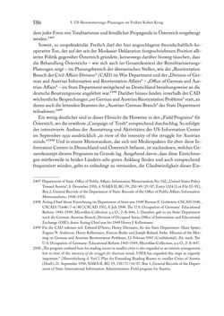 Image of the Page - 586 - in Zwischen geistiger Erneuerung und Restauration - US-amerikanische Planungen zur Entnazifizierung und demokratischen Reorientierung und die Nachkriegsrealität österreichischer Wissenschaft 1941-1955