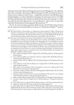 Bild der Seite - 587 - in Zwischen geistiger Erneuerung und Restauration - US-amerikanische Planungen zur Entnazifizierung und demokratischen Reorientierung und die Nachkriegsrealität österreichischer Wissenschaft 1941-1955