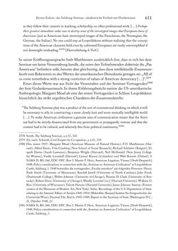 Bild der Seite - 611 - in Zwischen geistiger Erneuerung und Restauration - US-amerikanische Planungen zur Entnazifizierung und demokratischen Reorientierung und die Nachkriegsrealität österreichischer Wissenschaft 1941-1955