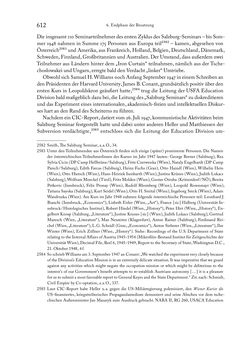 Image of the Page - 612 - in Zwischen geistiger Erneuerung und Restauration - US-amerikanische Planungen zur Entnazifizierung und demokratischen Reorientierung und die Nachkriegsrealität österreichischer Wissenschaft 1941-1955