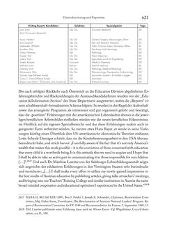 Bild der Seite - 621 - in Zwischen geistiger Erneuerung und Restauration - US-amerikanische Planungen zur Entnazifizierung und demokratischen Reorientierung und die Nachkriegsrealität österreichischer Wissenschaft 1941-1955