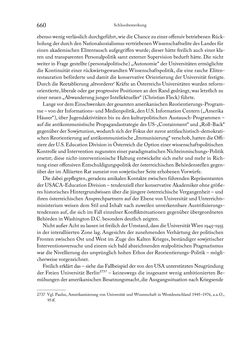 Image of the Page - 660 - in Zwischen geistiger Erneuerung und Restauration - US-amerikanische Planungen zur Entnazifizierung und demokratischen Reorientierung und die Nachkriegsrealität österreichischer Wissenschaft 1941-1955