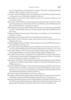 Bild der Seite - 689 - in Zwischen geistiger Erneuerung und Restauration - US-amerikanische Planungen zur Entnazifizierung und demokratischen Reorientierung und die Nachkriegsrealität österreichischer Wissenschaft 1941-1955