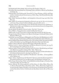Image of the Page - 704 - in Zwischen geistiger Erneuerung und Restauration - US-amerikanische Planungen zur Entnazifizierung und demokratischen Reorientierung und die Nachkriegsrealität österreichischer Wissenschaft 1941-1955