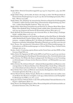 Image of the Page - 708 - in Zwischen geistiger Erneuerung und Restauration - US-amerikanische Planungen zur Entnazifizierung und demokratischen Reorientierung und die Nachkriegsrealität österreichischer Wissenschaft 1941-1955