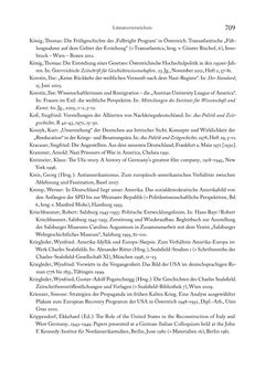 Image of the Page - 709 - in Zwischen geistiger Erneuerung und Restauration - US-amerikanische Planungen zur Entnazifizierung und demokratischen Reorientierung und die Nachkriegsrealität österreichischer Wissenschaft 1941-1955