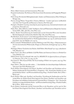 Image of the Page - 718 - in Zwischen geistiger Erneuerung und Restauration - US-amerikanische Planungen zur Entnazifizierung und demokratischen Reorientierung und die Nachkriegsrealität österreichischer Wissenschaft 1941-1955