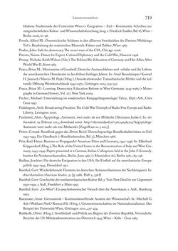 Image of the Page - 719 - in Zwischen geistiger Erneuerung und Restauration - US-amerikanische Planungen zur Entnazifizierung und demokratischen Reorientierung und die Nachkriegsrealität österreichischer Wissenschaft 1941-1955