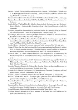 Bild der Seite - 723 - in Zwischen geistiger Erneuerung und Restauration - US-amerikanische Planungen zur Entnazifizierung und demokratischen Reorientierung und die Nachkriegsrealität österreichischer Wissenschaft 1941-1955