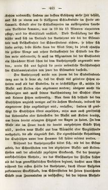 Image of the Page - 463 - in Gemeinfaßliche Darstellung der Stabeisen u. Stahlbereitung in Frischherden - in den Ländern des Vereins zur Beförderung und Unterstütztung der Industrie und Gewerbe in Innerösterreich, dem Lande ob der Enns und Salzburg