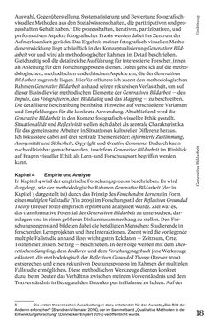 Bild der Seite - 18 - in Generative Bildarbeit - Zum transformativen Potential fotografischer Praxis