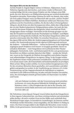 Bild der Seite - 75 - in Generative Bildarbeit - Zum transformativen Potential fotografischer Praxis