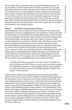 Bild der Seite - 104 - in Generative Bildarbeit - Zum transformativen Potential fotografischer Praxis