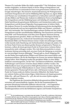 Image of the Page - 120 - in Generative Bildarbeit - Zum transformativen Potential fotografischer Praxis