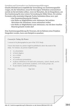 Bild der Seite - 144 - in Generative Bildarbeit - Zum transformativen Potential fotografischer Praxis