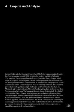 Bild der Seite - 158 - in Generative Bildarbeit - Zum transformativen Potential fotografischer Praxis