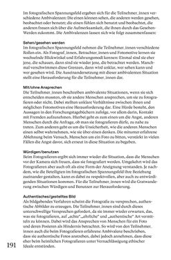 Image of the Page - 191 - in Generative Bildarbeit - Zum transformativen Potential fotografischer Praxis