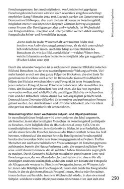 Bild der Seite - 250 - in Generative Bildarbeit - Zum transformativen Potential fotografischer Praxis