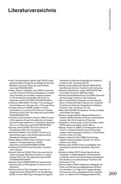 Bild der Seite - 260 - in Generative Bildarbeit - Zum transformativen Potential fotografischer Praxis